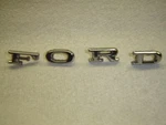 Oem 1967 Ford Galaxie Front Hood Script Emblems Lettering Part # C7AB-16606. Fixed Price $8.96.