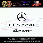 CLS550 4MATIC Rear Star Emblem Black Letter Badge Logo For Amg Mercedes W218. Fixed Price $57.88.