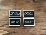 Nos Rare Toyota Corona Deluxe Emblems 1 Pair. Fixed Price $160.00.