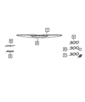 Genuine Mopar Decklid Nameplate Right 68496082AA. Fixed Price $49.43.
