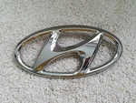 Oem 86300-C2100 Logo Front Grill Emblem Badge Mark 1P For Hyundai Sonata 2014 17. Fixed Price $19.95.
