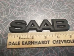 Saab 1990'S? Emblem Badge Nameplate Black 4240891. Fixed Price $15.00.