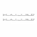 New Pair Of Front Fender Emblem Malibu Trim Parts Fits Chevrolet Chevelle 4673. Fixed Price $162.69.