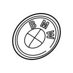 Genuine Oem Hood Emblem For Bmw 51237314891. Fixed Price $63.18.