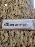 2006-2026 Oem Mercedes-benz 4 Matic Nameplate. Fixed Price $69.99.