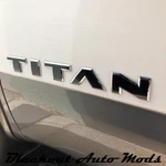 Matte Black Vinyl Overlay Letter Decals For Nissan Titan Door Emblems 2016-2021. Fixed Price $14.50.