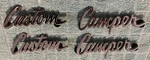 Set Of 1969-72 Chevy Truck Emblems Custom Camper 3929491 3929492 Chevrolet Oem. Fixed Price $79.00.