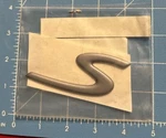 Genuine Porsche Boxster Decklid Emblem 's' Raised Titanium 986559243009A4. Fixed Price $47.99.