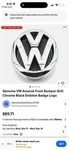 2011-2024 Vw Volkswagen Jetta Sportwagon Oem Front Emblem 5C6853601. Fixed Price $40.00.