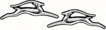 Oer Reproduction Interior Door Panel Emblem Set 1970-1972 Chevy Impala. Fixed Price $54.98.