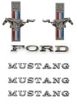 New! 1967 Ford Mustang 302 Running Horse Emblem Kit Fenders Hood Trunk Pc Set. Fixed Price $114.95.