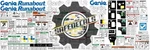 Genie GR-12 Full Decal Kit W/ Applicator, Instructions, & Legend. Fixed Price $180.00.