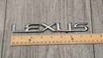 Lexus Rear Trunk Emblem Badge Chrome Oem TR2714 Used Original Car Part. Fixed Price $19.99.
