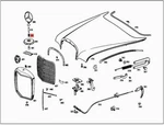 Genuine Mercedes W108 W109 W111 W114 W115 W116 Cabrio Repair Kit 1155860288. Fixed Price $28.30.