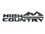 1X Fender Letter Logo Emblem Badge For 19-24 Gloss Black Silverado High Country. Fixed Price $16.85.
