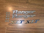 1970 1971 1972 Ford Truck Ranger Xlt Bed Side Emblems Ornaments F100 F150 F250. Fixed Price $109.90.