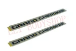 2X Oem High Quality Grand Cherokee Emblems Nameplate Jeep Badges Gloss Black. Fixed Price $35.88.