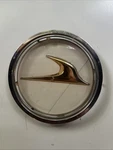 1963 Studebaker Lark Cyl. Trunk Emblem & Chrome Retainer Ring. Fixed Price $39.95.