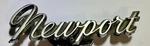 Vintage Chrysler Newport Name Emblem Badge 58395A. Fixed Price $14.95.