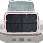 Winter Grille Cover: Fits 1988-1996 Ford L9000/8000 (aeromax 106) (pn: 8896). Fixed Price $175.00.
