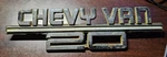 1979-82 Chevy 20 Rear Door Emblem Gm 15640709 Sportvan Beauville. Fixed Price $74.99.