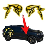 Yellow Hellhawk Emblems Fits WK2 Jeep Grand Cherokee. Fixed Price $31.90.