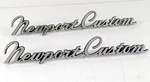 Chrysler Newport Custom 1974-75 Front Fender Emblem Set Of Two 2901360. Fixed Price $29.00.