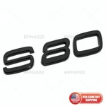 Volvo S80 Rear Trunk Lid Letter Logo Badge Nameplate Emblem Sport Gloss Black. Fixed Price $27.99.