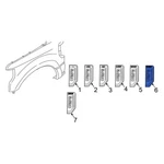 Ford HC3Z16720EB Front Left Fender Emblem. Fixed Price $191.57.