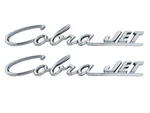1969-70 Mustang Cobra Jet Emblems Hood Scoop 428CJ 72 Torino Lh Rh New. Fixed Price $49.90.