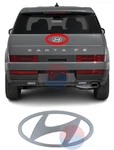 Genuine Oem Matte Silver Emblem Badge 86305 P6100 For Hyundai Santa Fe 23 26+. Fixed Price $34.90.