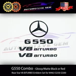 G550 Suv Amg V8 Biturbo Rear Star Emblem Black Badge Set Mercedes Class W463. Fixed Price $87.36.