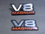 1997 98 2000 01 02 Dodge Durango V8 Magnum Emblems Oem 55076570. Fixed Price $49.99.