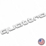 Audi Quattro Silver Rear Letter Liftgate Badge Trunk Emblem Logo Sport. Fixed Price $43.99.