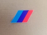 Badge Replacement Tricolor Stripes Vinyl Sticker For Bmw M3/M5/M6 3/5/6 Series. Fixed Price $7.99.