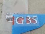 Infiniti G35 Boot Badge New Nissan V35 Skyline 84894-AM800. Fixed Price $72.49.