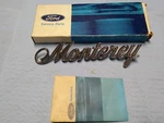 1971 Mercury Monterey Emblem Nos Ford D1MY-6525622-A. Fixed Price $25.00.