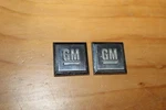 Gm Door Square Side Emblem Set Badge Decal Logo Silver Chevy Pontiac Oem Pair. Fixed Price $13.00.