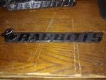 Nos Badge/emblem 76-83 Volkswagen Rabbit Ls Rear Trunk Vw #175 853 687-AE. Fixed Price $50.00.