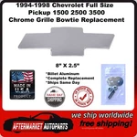 94-98 Chevy Full Size Truck 1500 2500 3500 Chrome Aluminum Grille Bowtie 96017C. Fixed Price $99.99.
