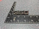 1970'S Camaro "350" Fender Emblem Badge Oem Used Gm Original Part # 3984095. Fixed Price $10.00.