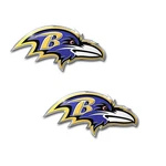 Nfl 2PC Baltimore Ravens Auto Car Truck 3D Aluminum Color Emblem Decal Sticker. Fixed Price $39.60.