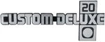 Oer "custom Deluxe 20" Fender Emblem For 1981-1988 Chevy Pickup Trucks. Fixed Price $49.98.
