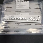 Lamborghini Aventador LP700 LP720 LP750 Rear Script Emblem Silver 470853742. Fixed Price $150.00.