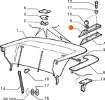 Fits Alfa Romeo Spider Hardtop Holder Right Grill, Oem Part # 60520250. Fixed Price $64.81.