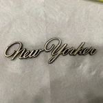 1967 1968 1969 1970 Gold Chrysler New Yorker Script Emblem 569955 Mopar. Fixed Price $10.00.
