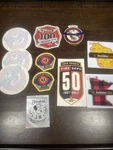 Mixed Lot Of 11 Vintage Firefighter Decals Iafc Pierce Disneyland Custom. Fixed Price $6.00.
