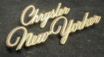 1967 1968 1969 1970 Gold Chrysler New Yorker Script Emblem 569955 Mopar. Fixed Price $19.00.