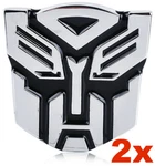 (2 Pack) Transformers Autobots Optimus Prime Emblem Car Sticker Decal 3". Fixed Price $10.80.