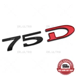 Tesla Rear Liftgate Lid 75D Letter Nameplate Logo Badge Emblem Sport Black Red. Fixed Price $16.99.